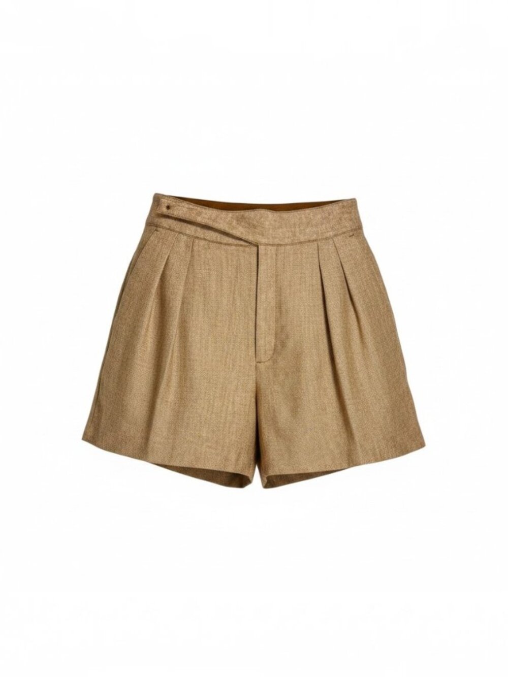 Banana‎ Republic Herringbone Linen Blend Pleated Tailored Shorts